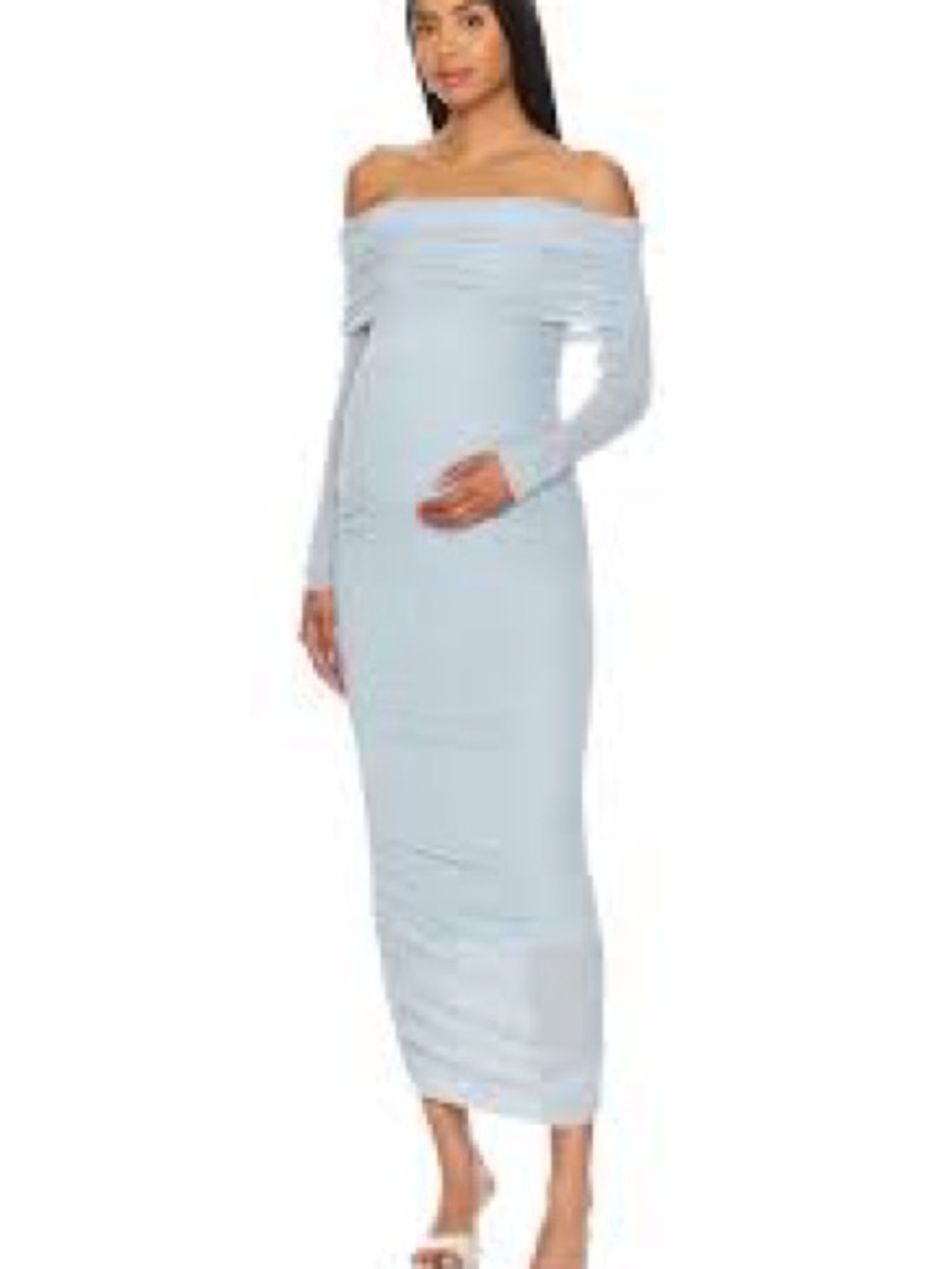 Bunpsuit Maternity Long Sleeve Midi Dress - Small